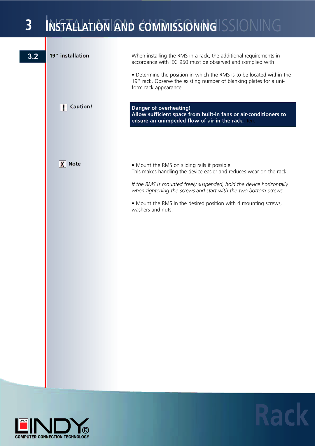 Lindy Carbon Monoxide Alarm user manual Installation and Commissioning 