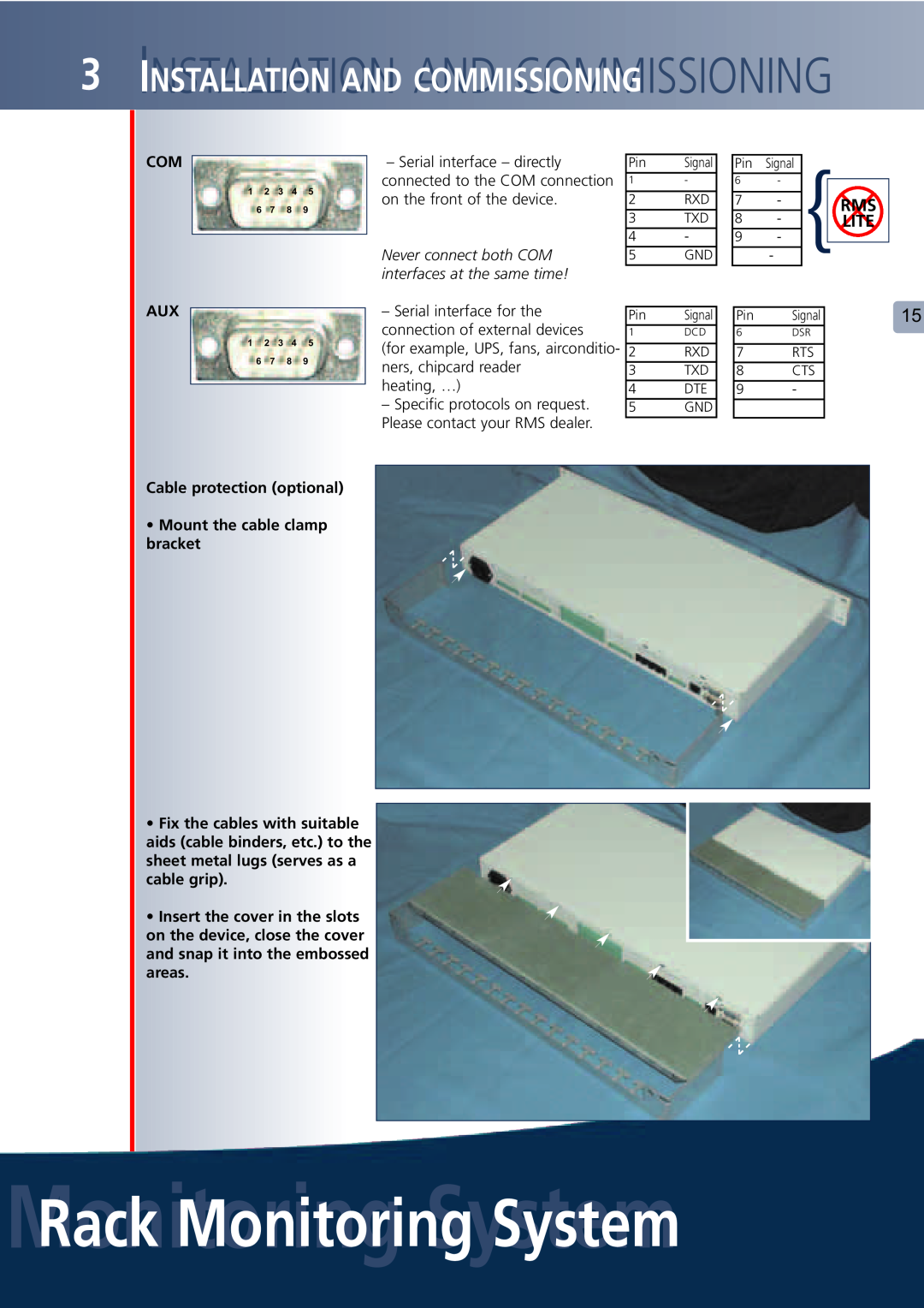 Lindy Carbon Monoxide Alarm MonitoringRack MonitoringSystemSystem, Lite, Never connect both COM, Cable protection optional 