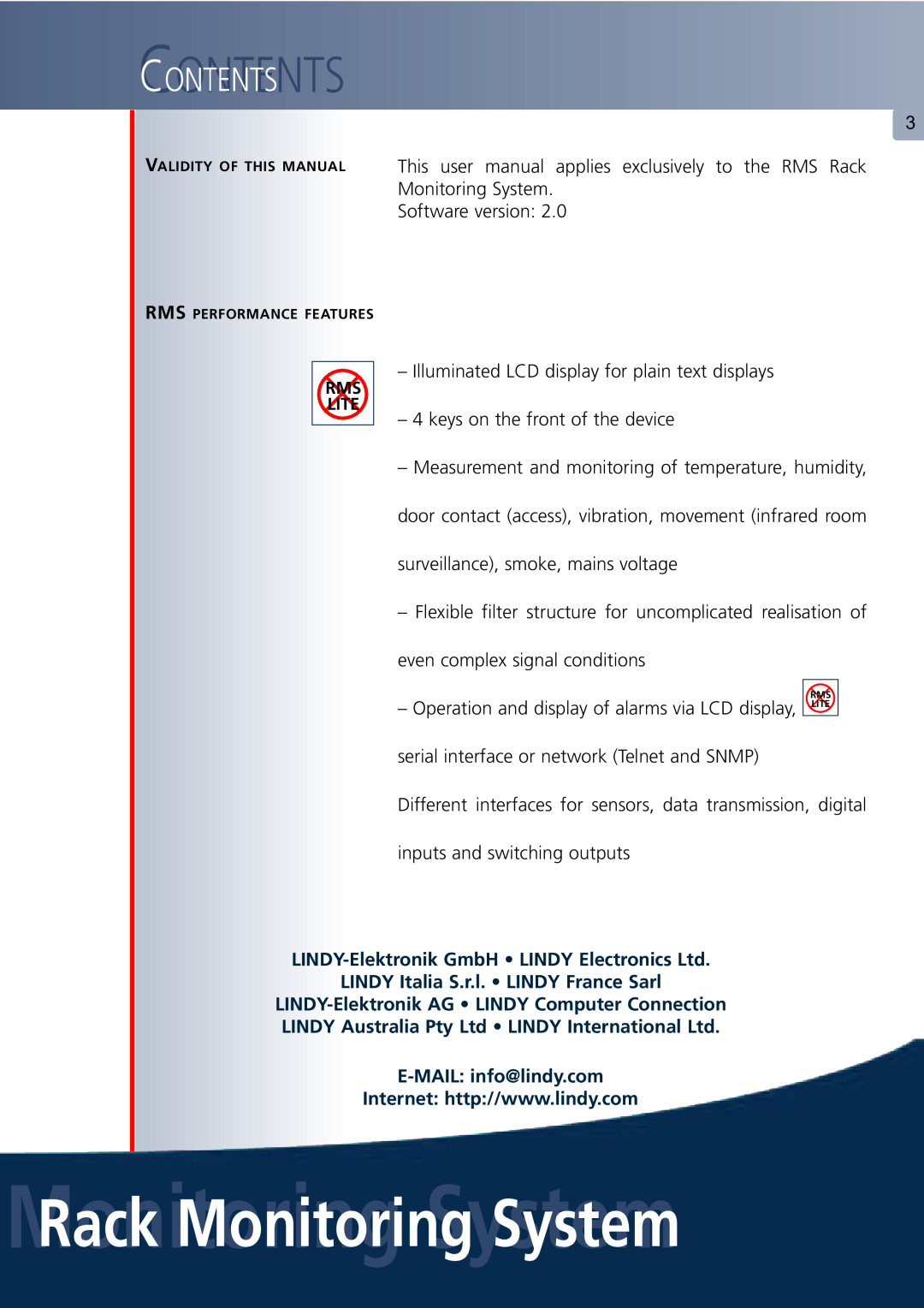 Lindy Carbon Monoxide Alarm user manual LINDY-ElektronikGmbH • LINDY Electronics Ltd, LINDY Italia S.r.l. LINDY France Sarl 