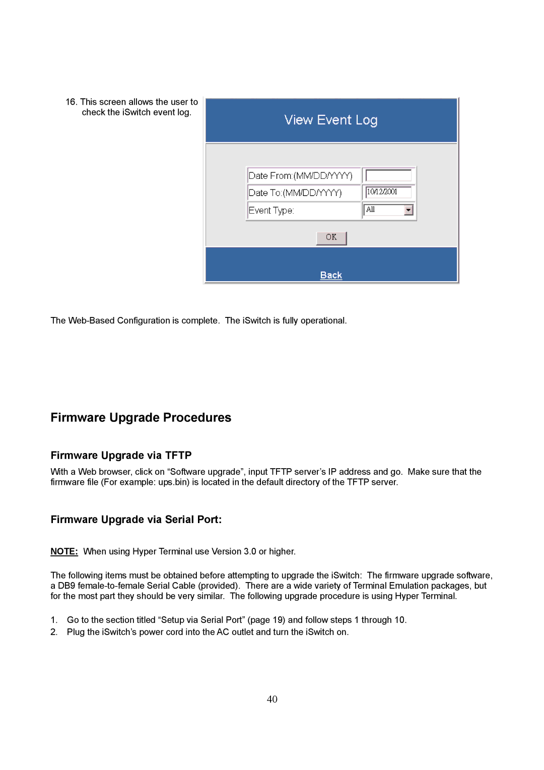 Lindy iSWITCH user manual Firmware Upgrade Procedures 