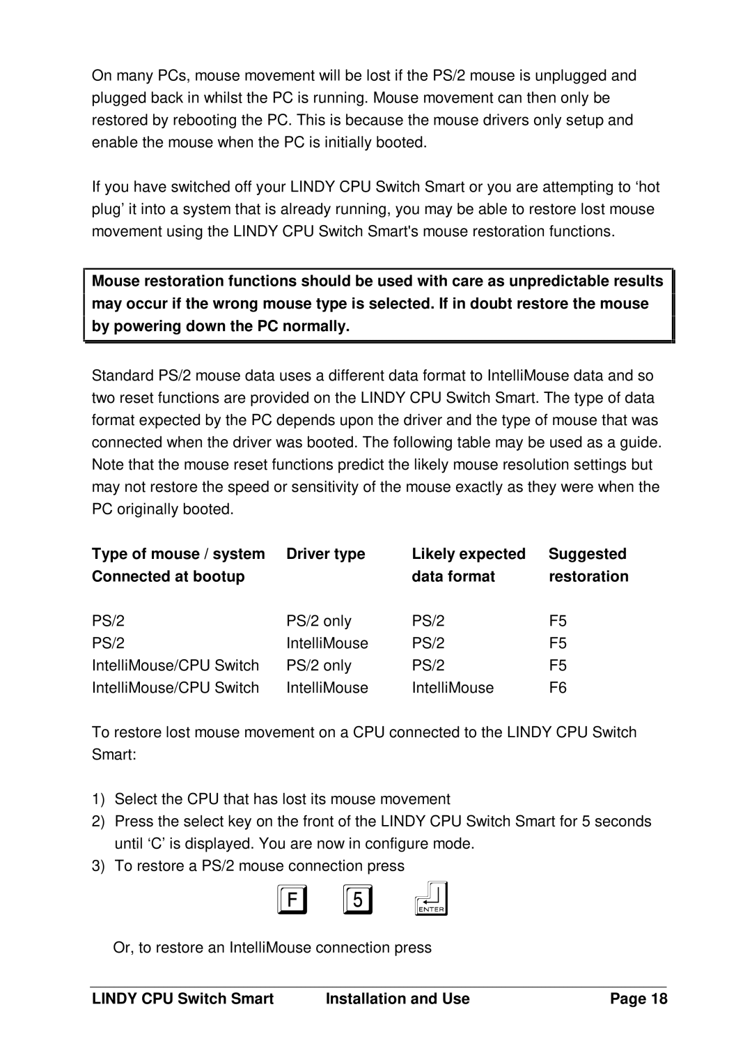 Lindy LF1TBELRG, L1TBELRG, H1TBELRG installation and operation guide Lindy CPU Switch Smart Installation and Use 