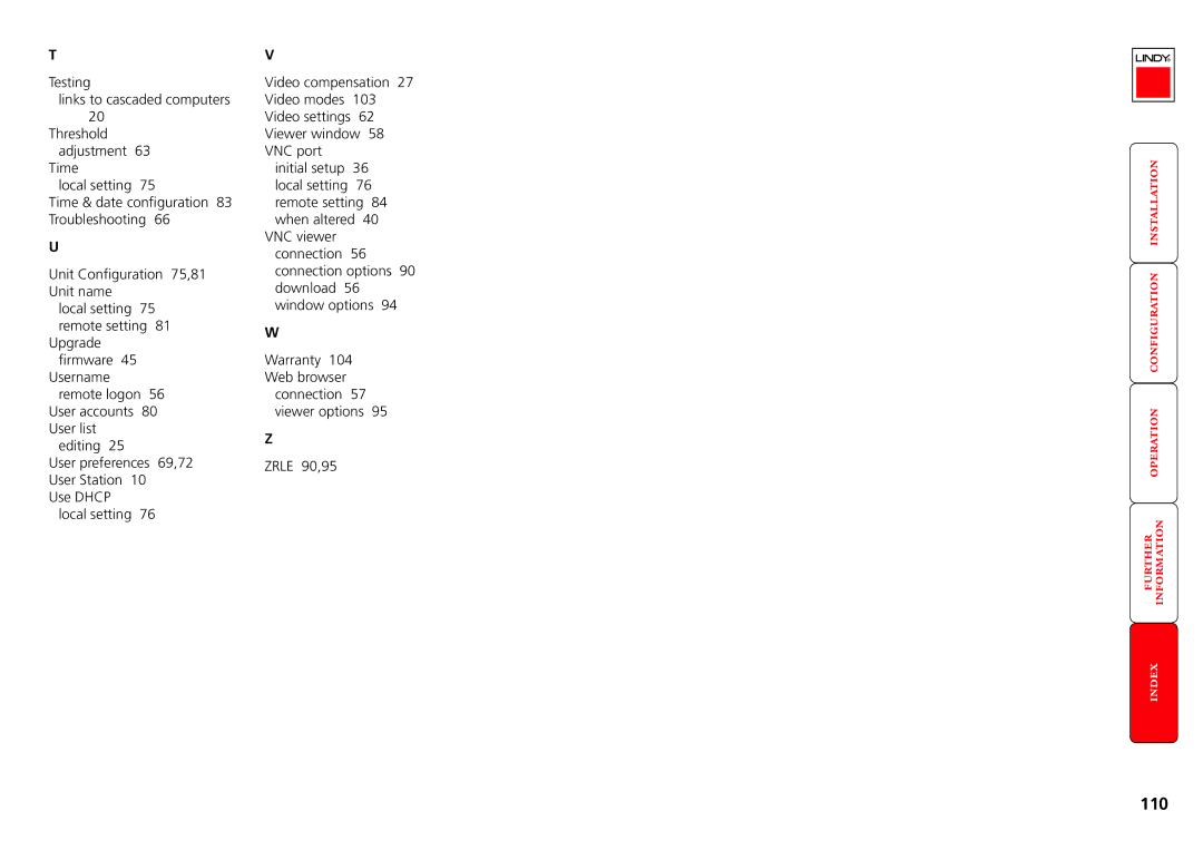 Lindy MC5-IP manual 110 