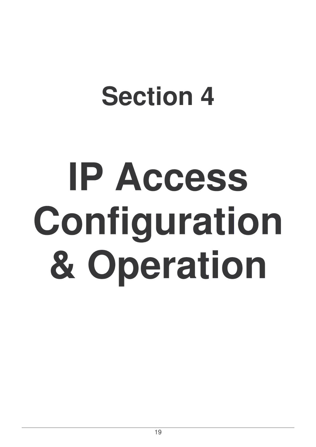 Lindy P16-IP user manual IP Access Configuration Operation 