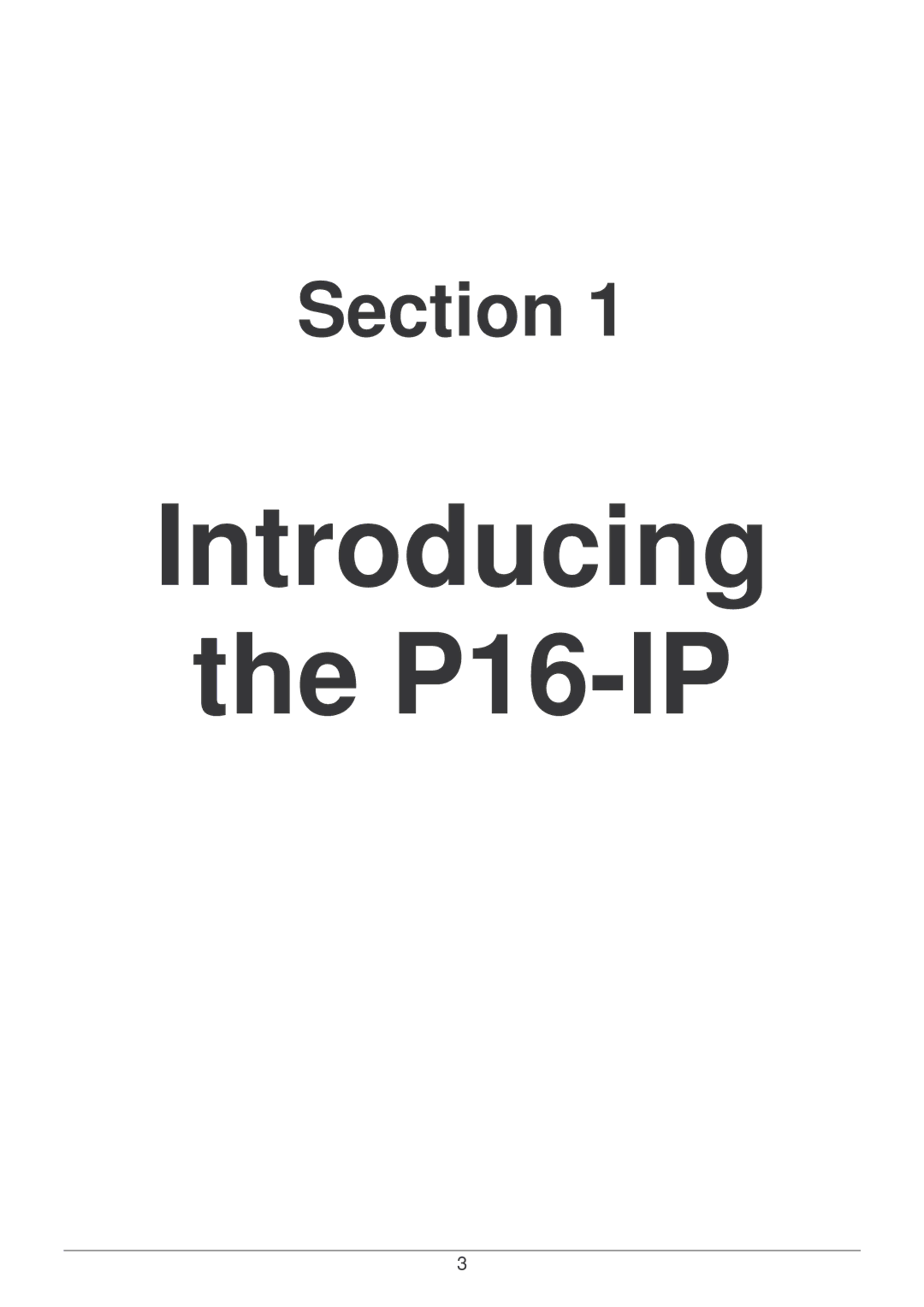 Lindy user manual Introducing P16-IP 