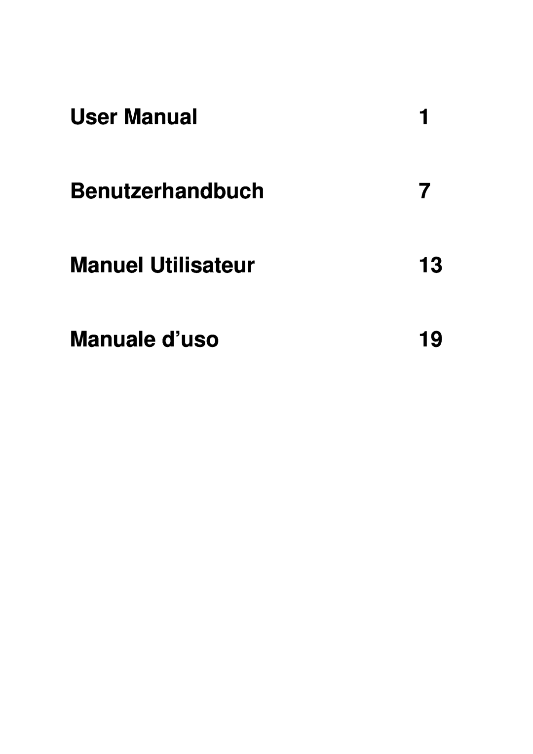 Lindy Smart user manual User Manual, Benutzerhandbuch7, Manuel Utilisateur, Manuale d’uso 