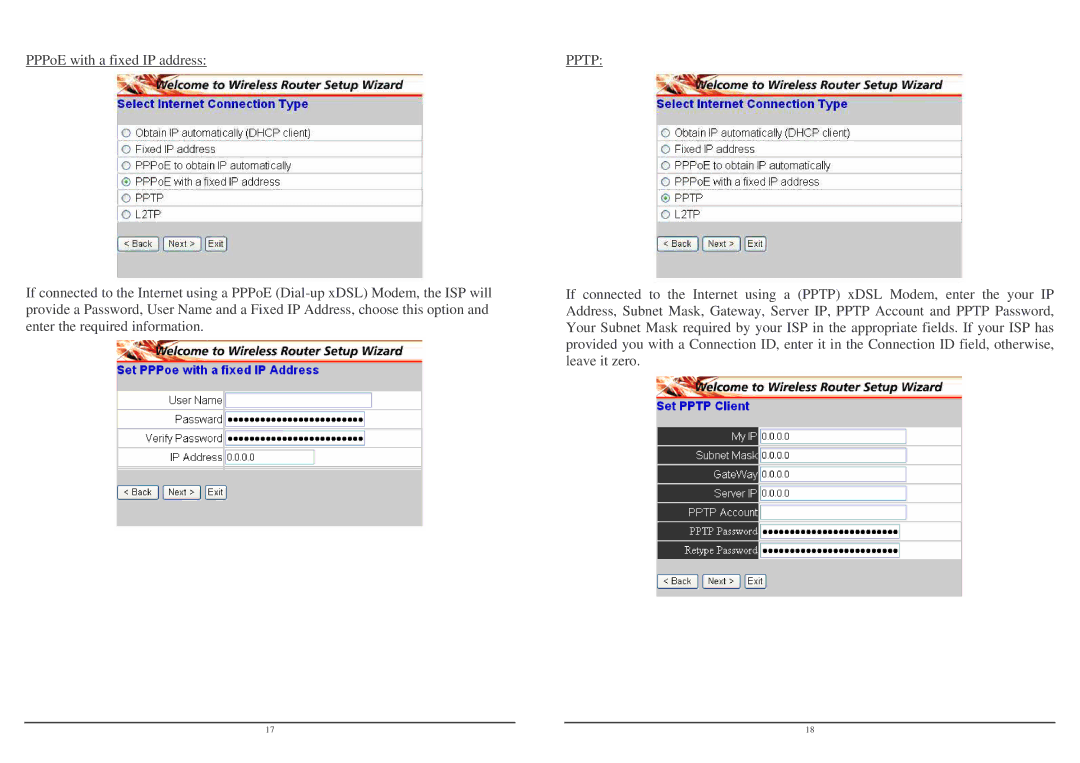 Lindy Wireless LAN Router user manual Pptp 