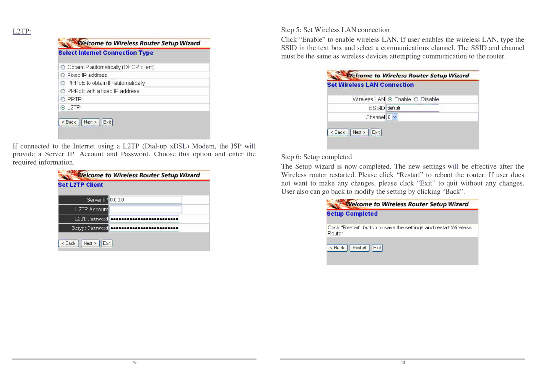 Lindy Wireless LAN Router user manual L2TP 