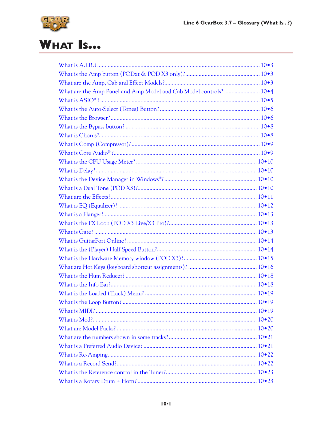 Line 6 3.7 manual What Is… 