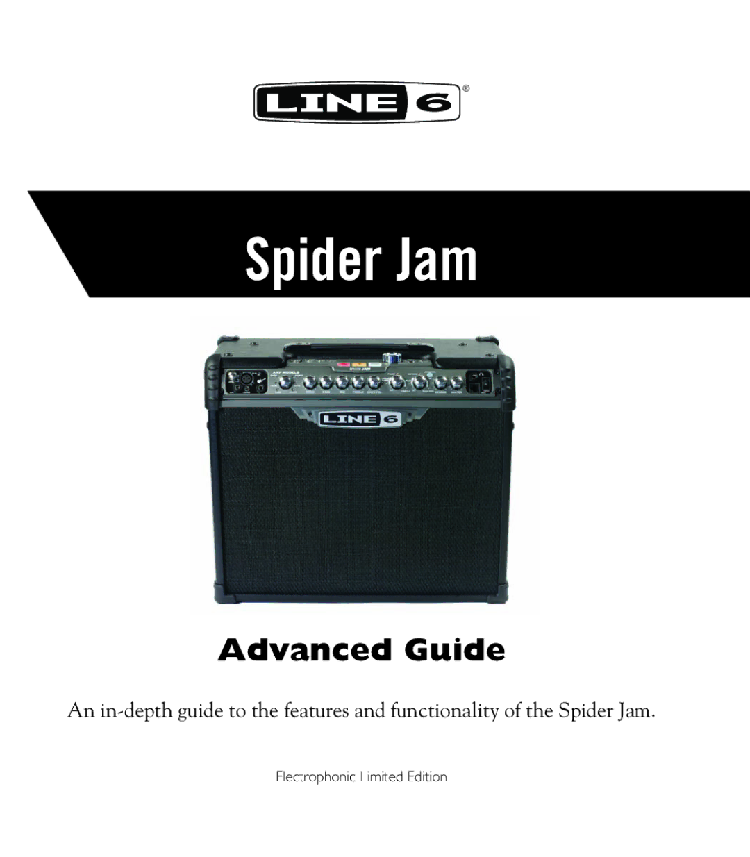 Line 6 Amp manual Spider Jam 