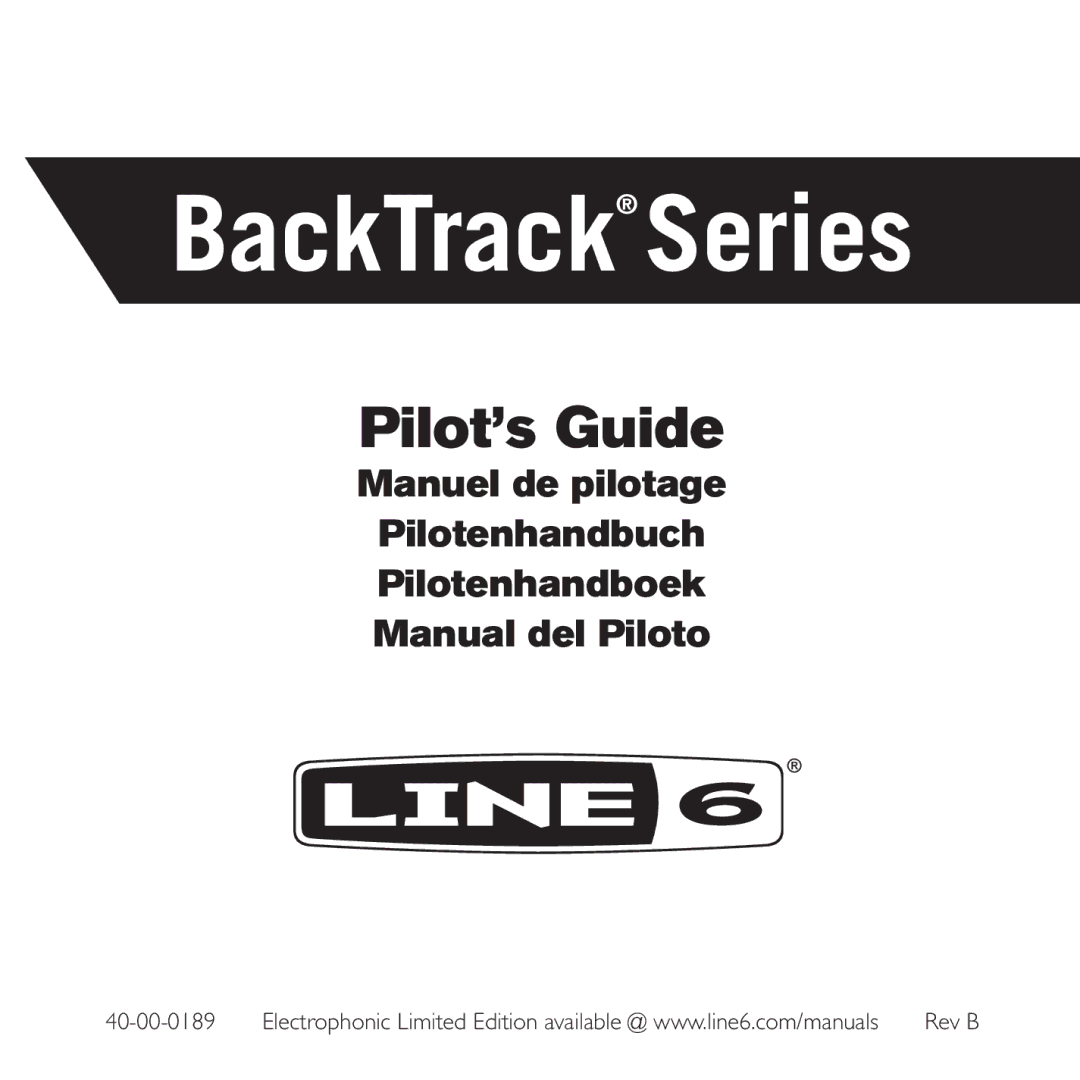 Line 6 BackTrack Series manual 