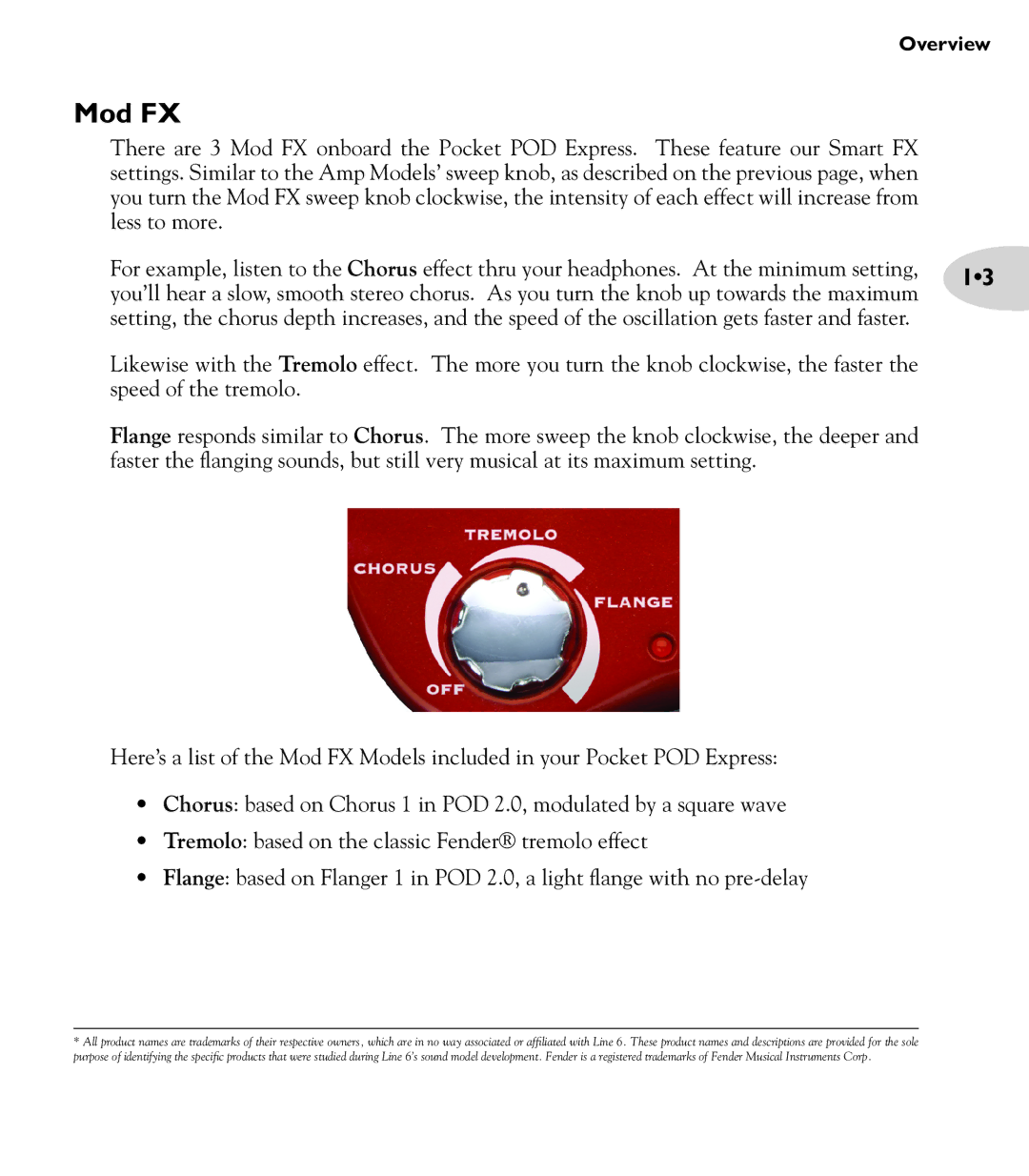 Line 6 express manual Mod FX 