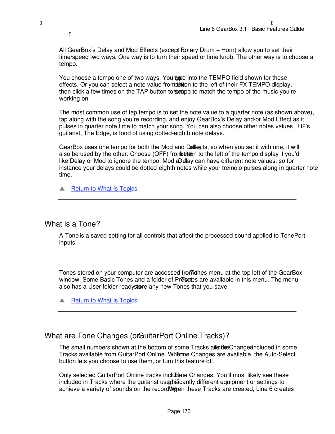 Line 6 headphones powered monitors manual What is a Tone?, What are Tone Changes on GuitarPort Online Tracks? 