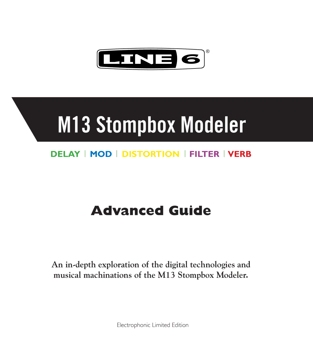 Line 6 manual M13 Stompbox Modeler 