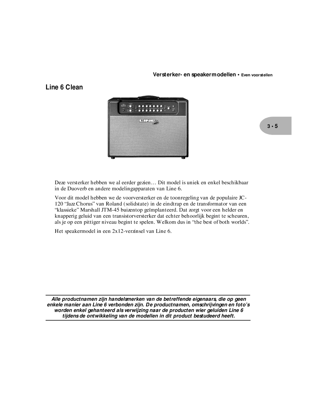 Line 6 Pilot Enhandbook manual Line 6 Clean 