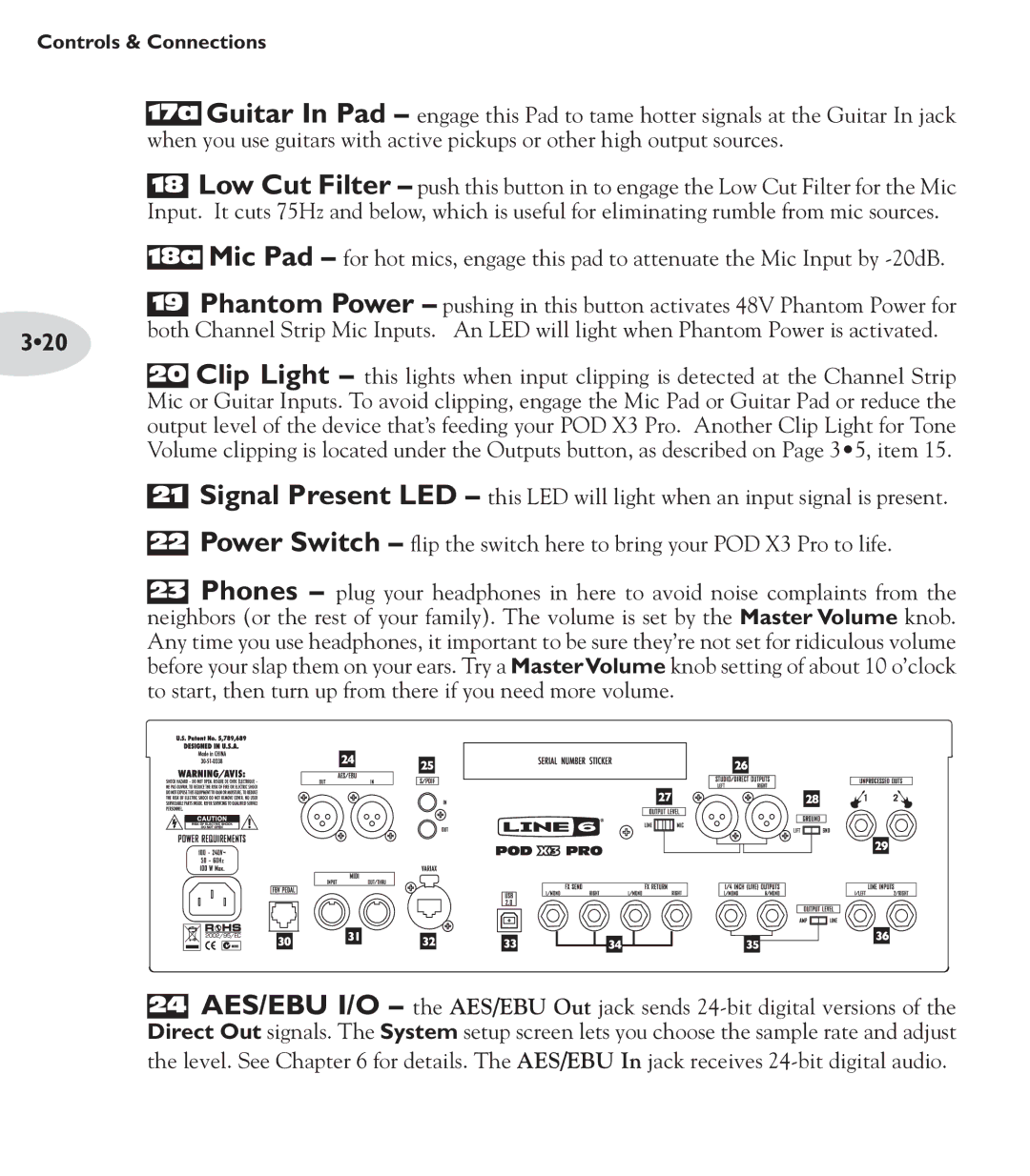 Line 6 POD X3 Family manual 320 