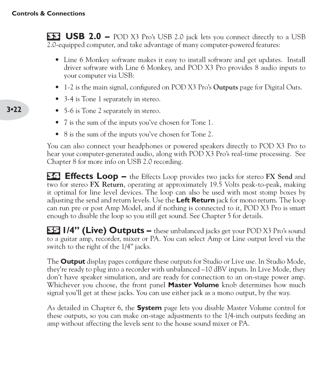 Line 6 POD X3 Family manual 322 