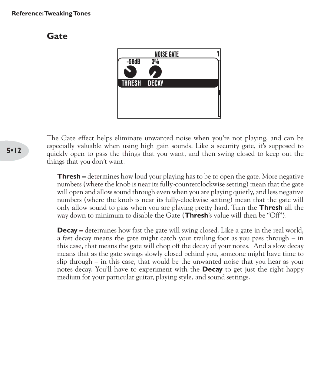 Line 6 POD X3 Family manual Gate 