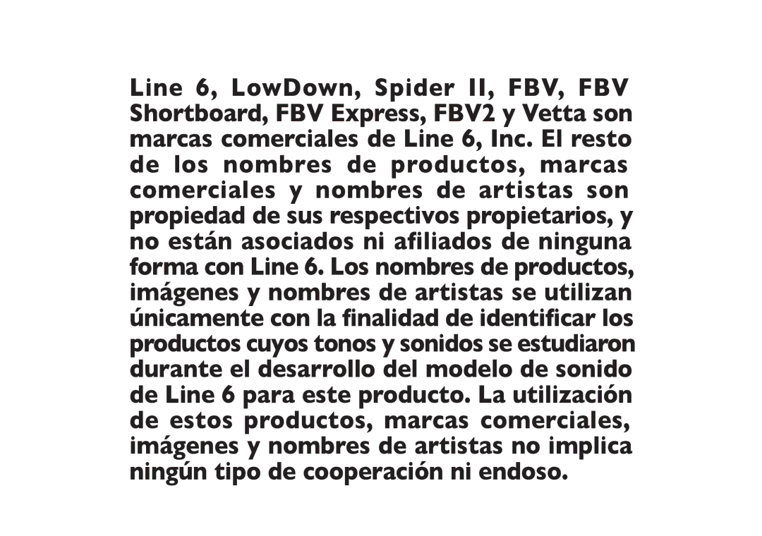 Line 6 Studio 110 specifications 