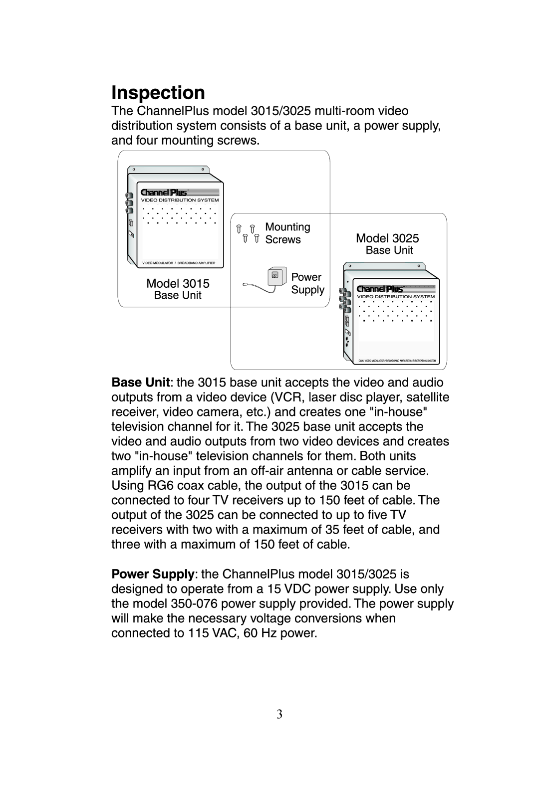 Linear 3025, 3015 manual 