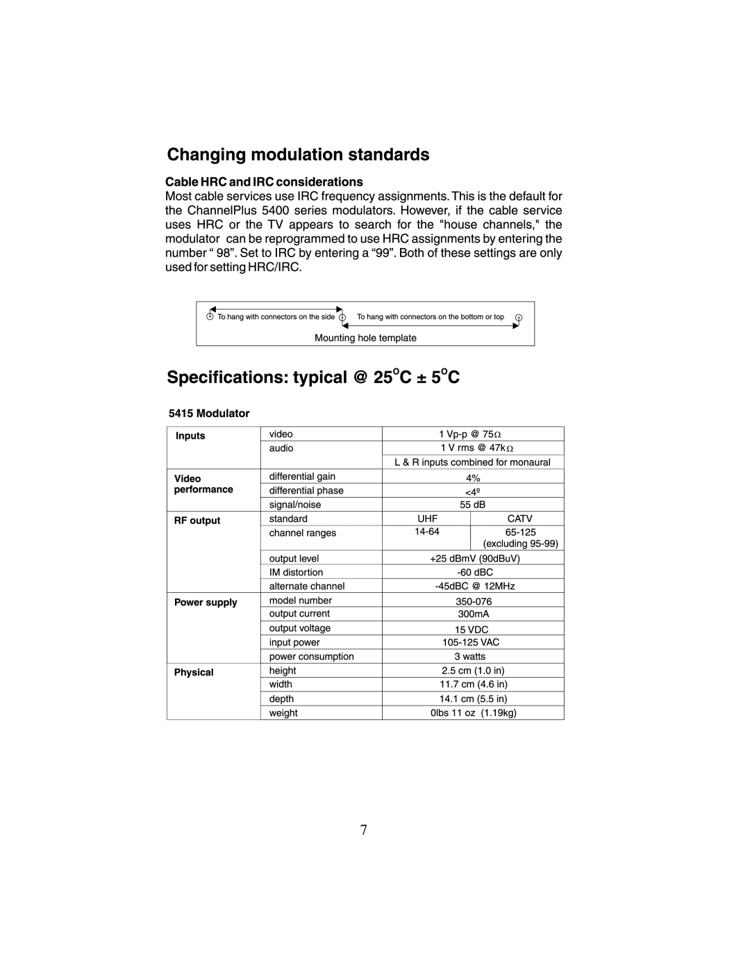 Linear 5415 manual 