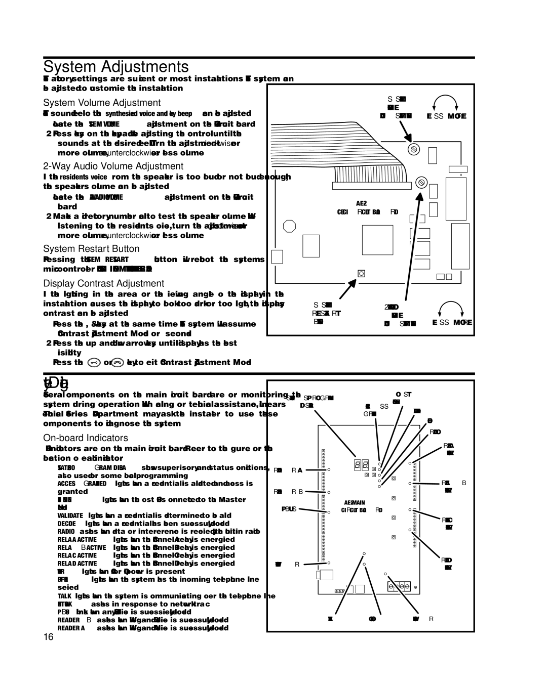 Linear AE-2000 installation instructions System Adjustments 