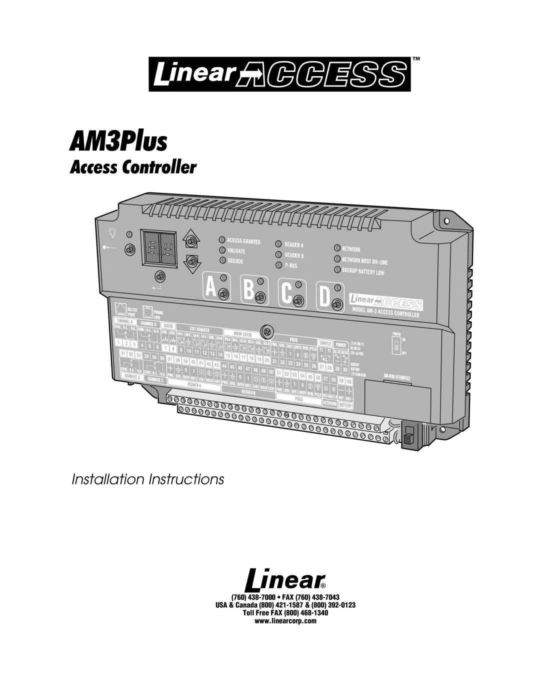 Linear AM3Plus installation instructions 