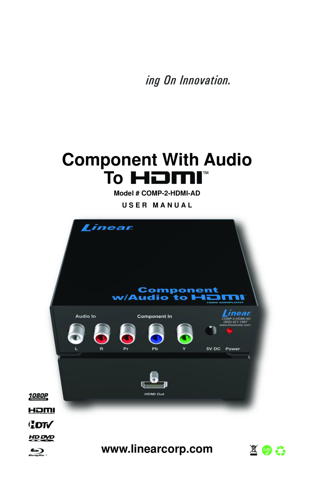 Linear COMP-2-HDMI-AD user manual 