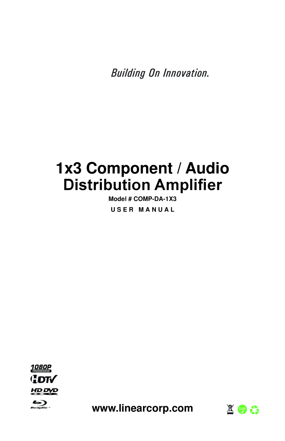 Linear COMP-DA-1X3 user manual 