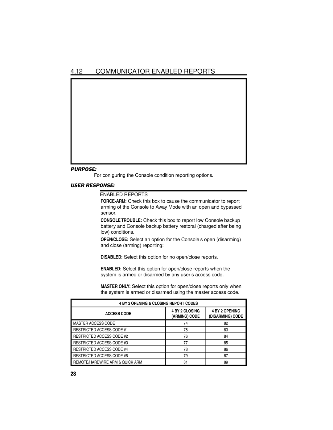 Linear DVS-2400, DVS-1200, RA-2400, DUAL-824, DVS-2408 manual Communicator Enabled Reports 