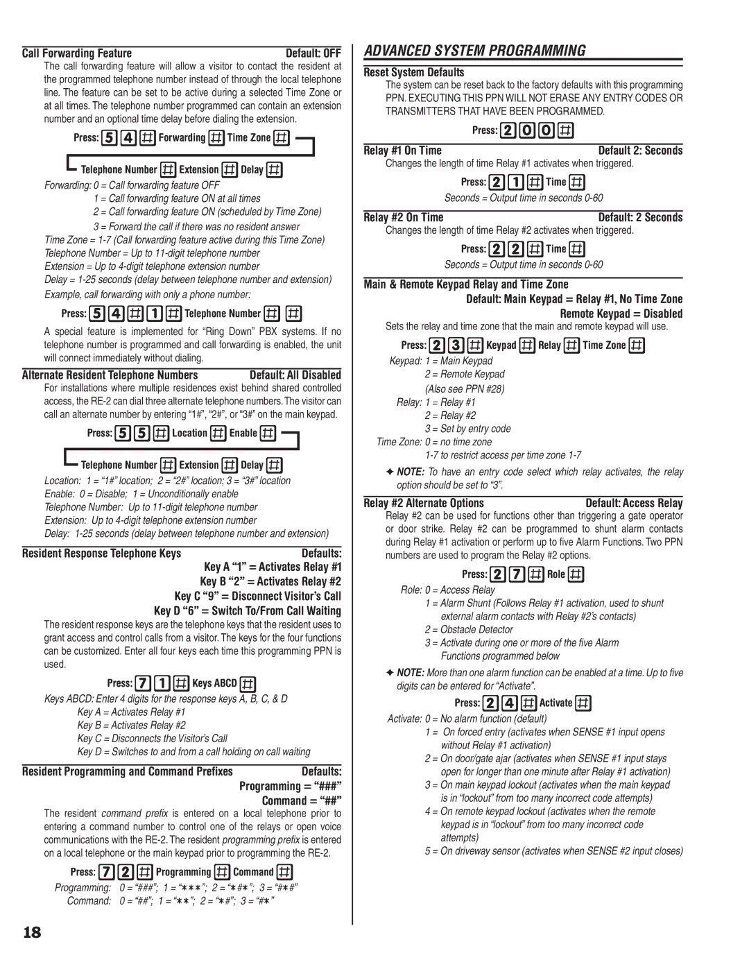 Linear RE-2 manual Advanced System Programming 