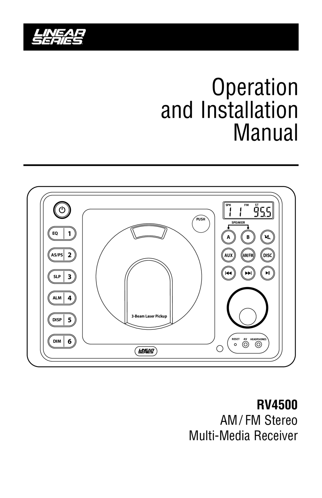 Linear RV4500 installation manual Operation Installation Manual 