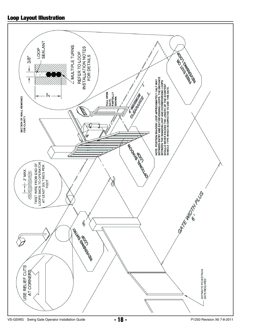 Linear VS-GSWG manual Loop Layout Illustration 