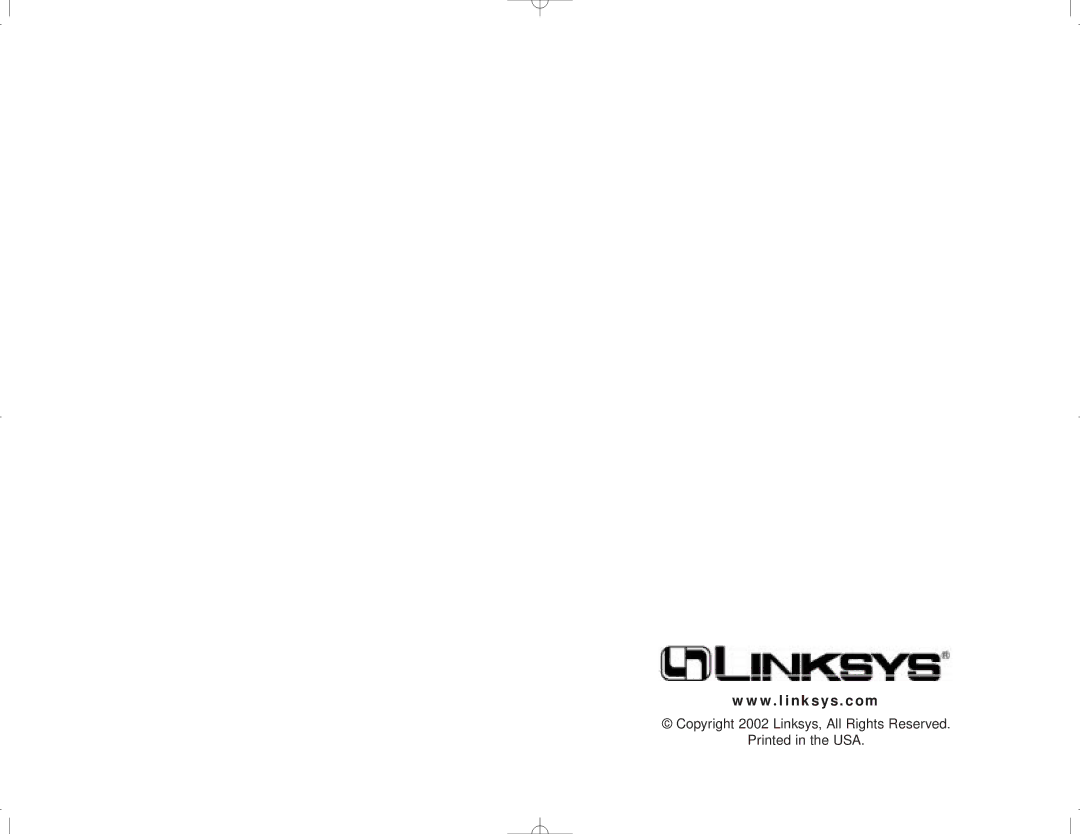 Linksys 100 manual W. l i n k s y s . c o m 