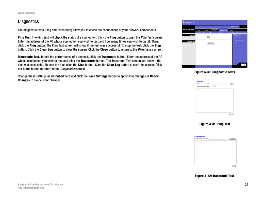 Linksys AM200 manual Diagnostics, Diagnostic Tests 