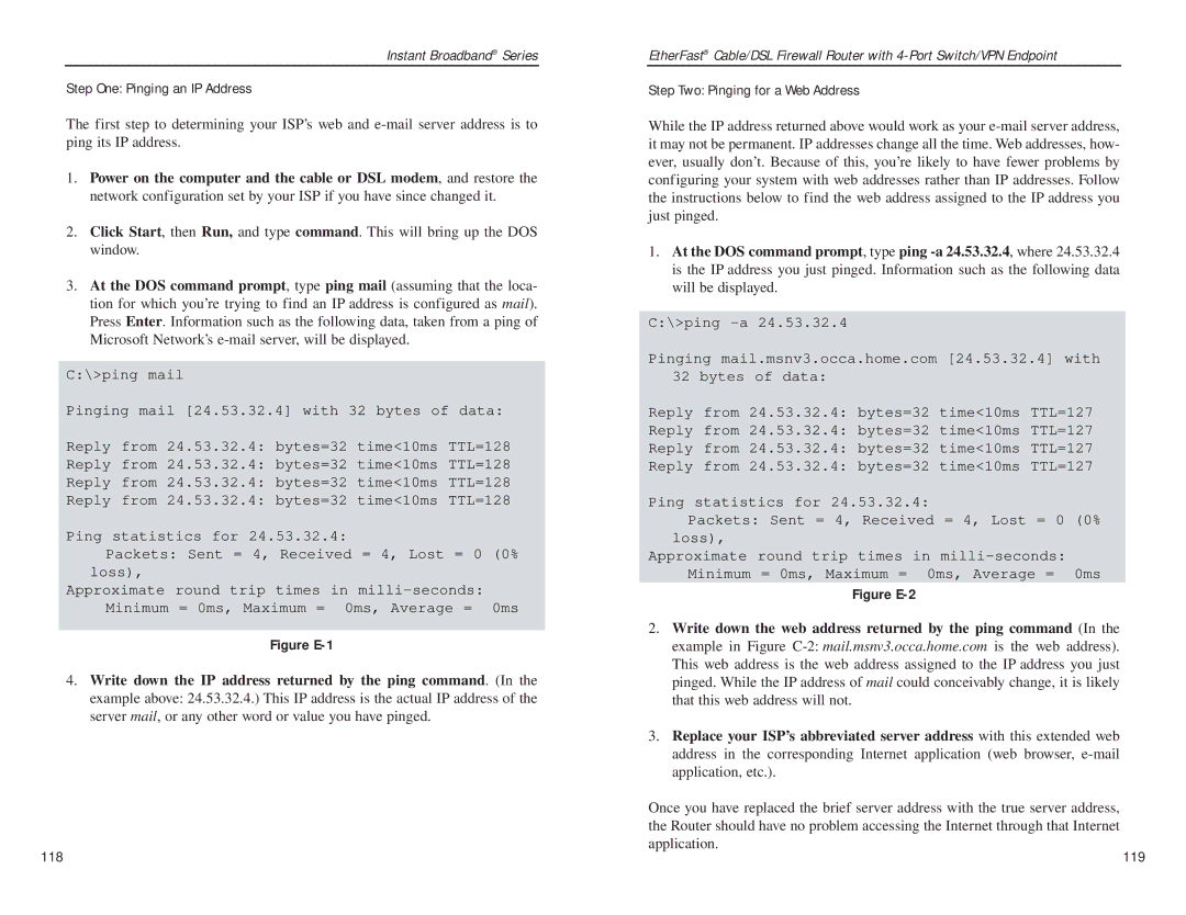 Linksys BEFSX41 manual Figure E-1 