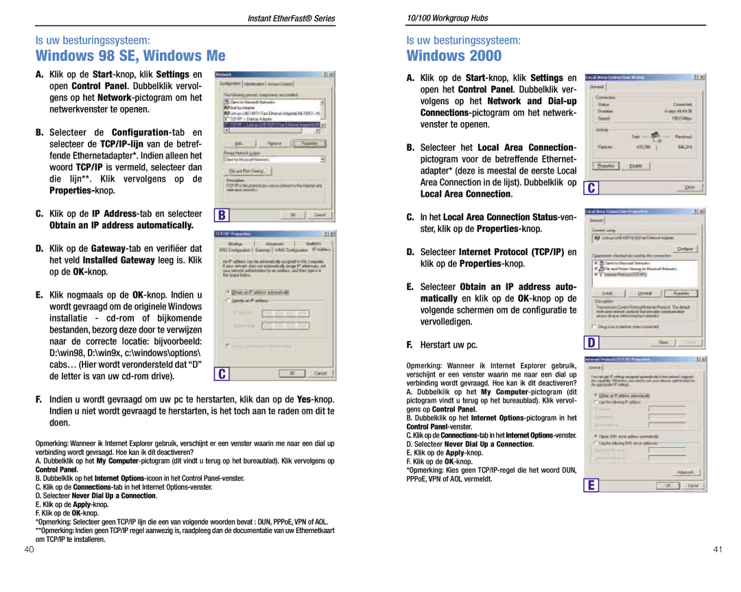 Linksys BEFW11S4 ver. 3 manual Local Area Connection 