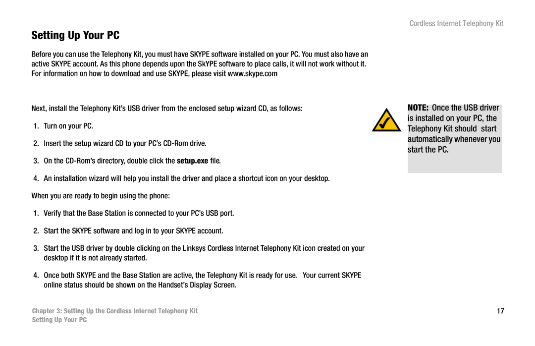 Linksys CIT200 manual Setting Up Your PC 