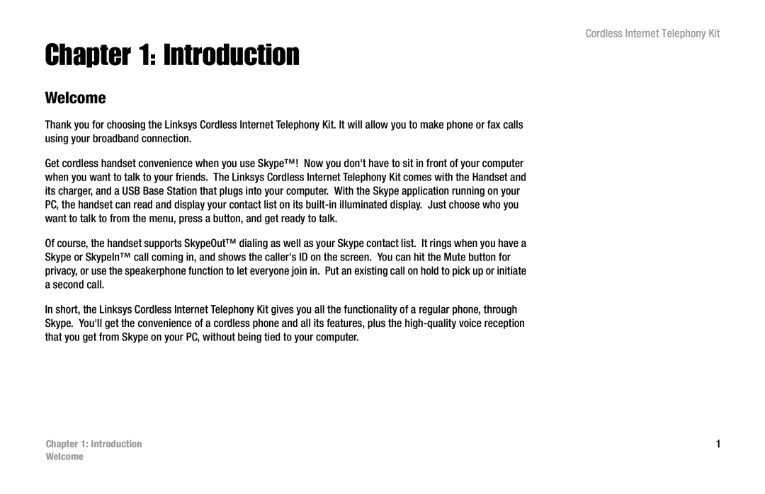 Linksys CIT200 manual Introduction, Welcome 