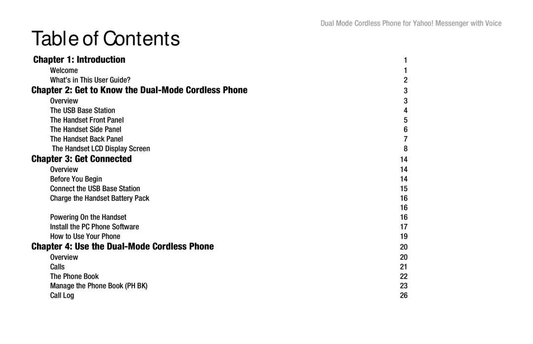 Linksys CIT310 manual Table of Contents 