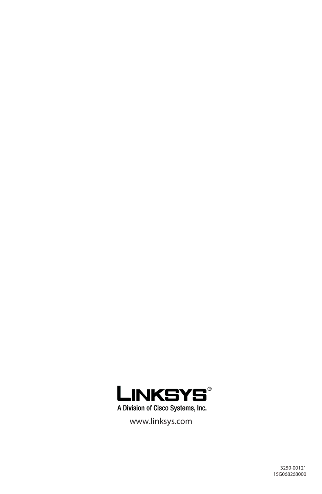 Linksys CM100 manual 3250-00121 15G068268000 