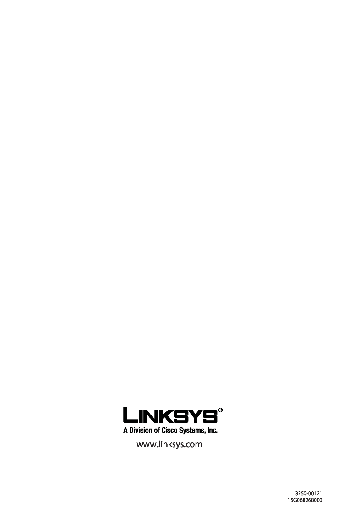 Linksys CM100 manual 3250-00121 15G068268000 