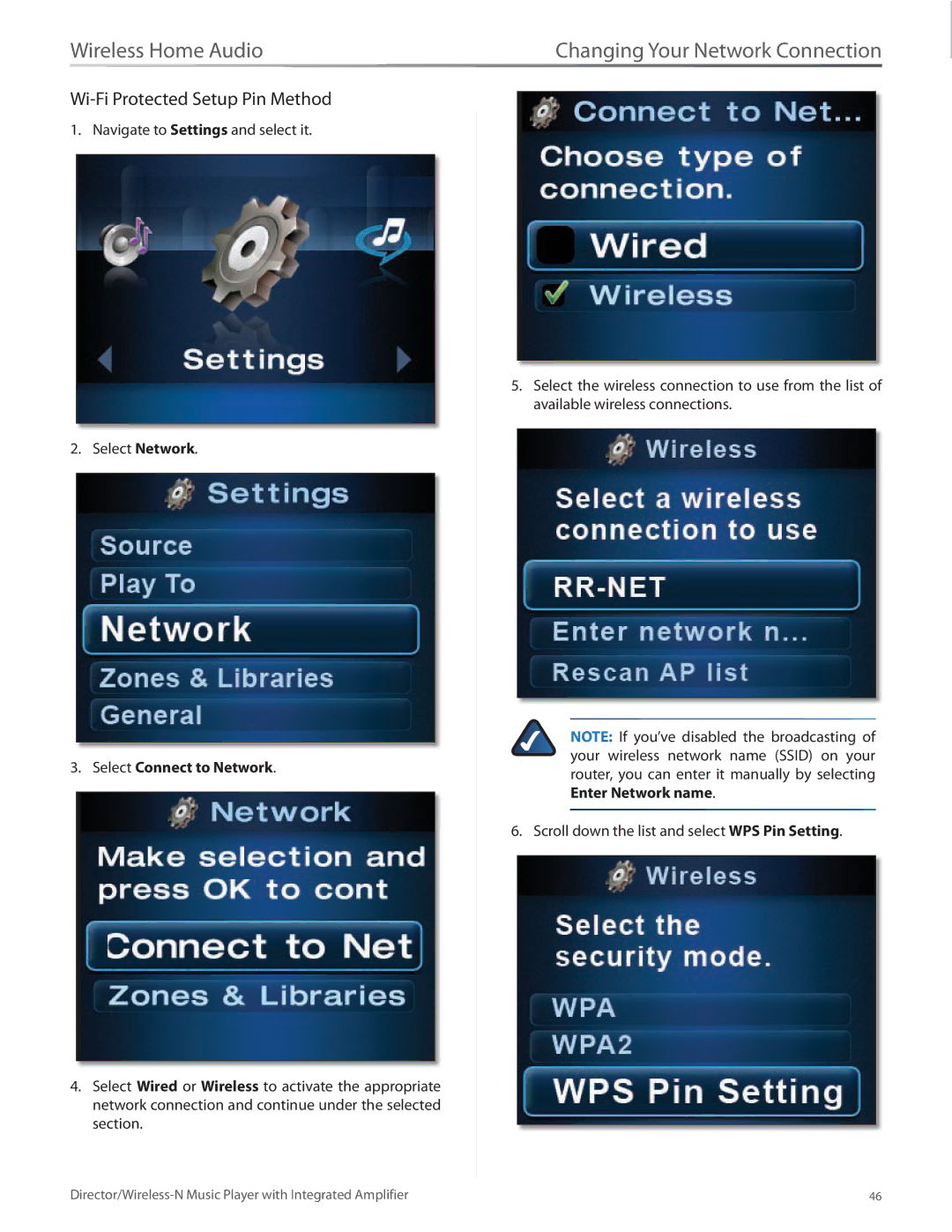 Linksys DMC250 manual Wi-Fi Protected Setup Pin Method 