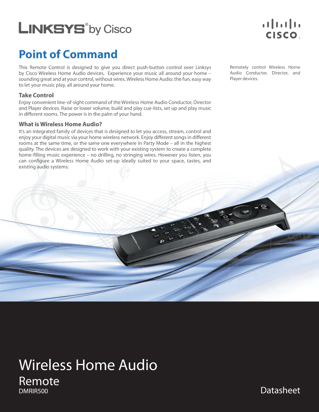 Linksys DMRIR500 manual Take Control, What is Wireless Home Audio? 