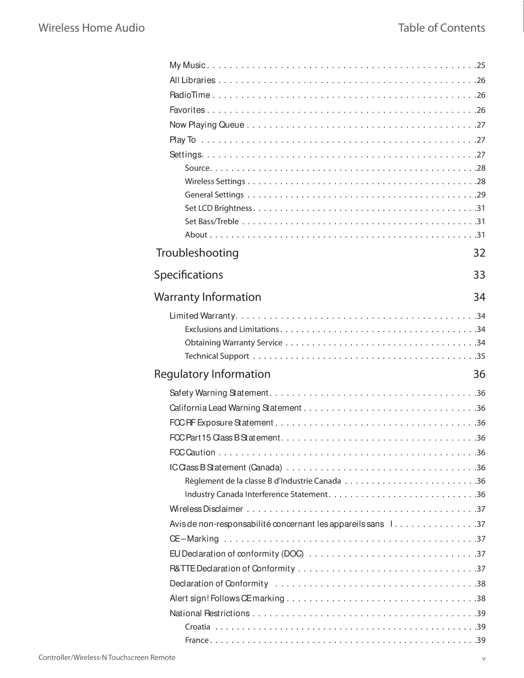 Linksys DMRW1000 manual Troubleshooting Specifications Warranty Information, Regulatory Information, Limited Warranty 