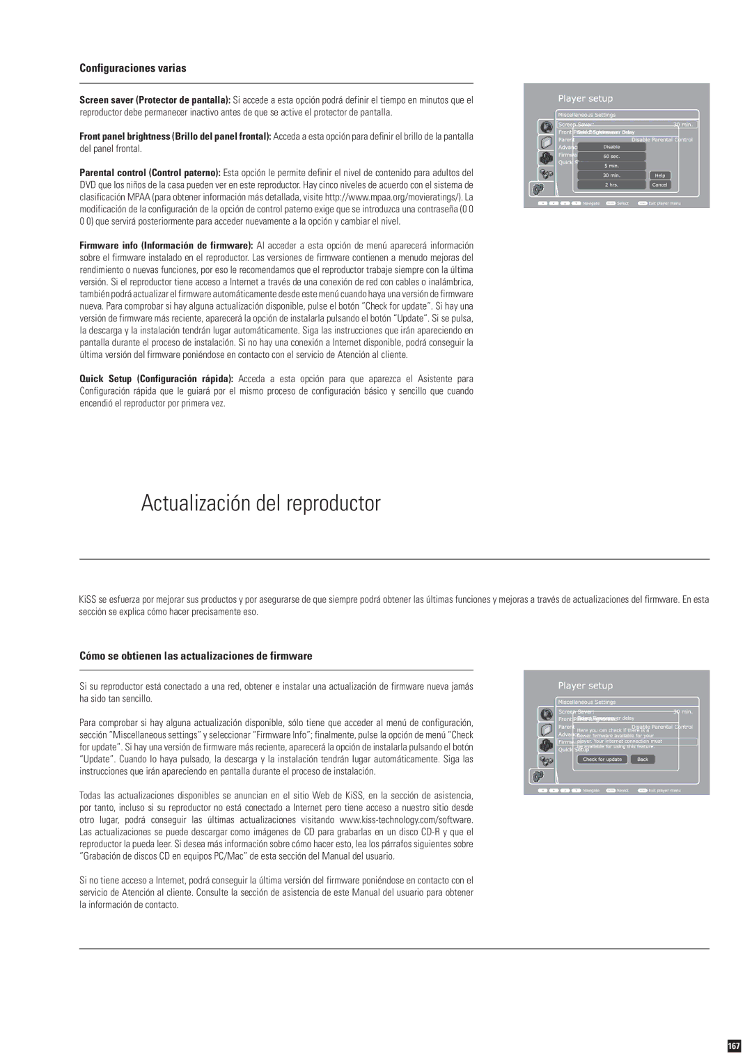 Linksys DP-600 Actualización del reproductor, Configuraciones varias, Cómo se obtienen las actualizaciones de firmware 