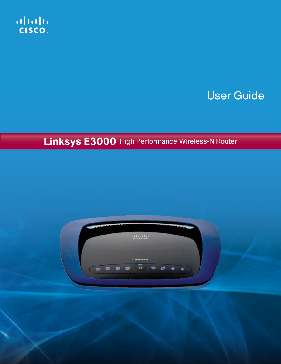 Linksys E3000 manual User Guide 