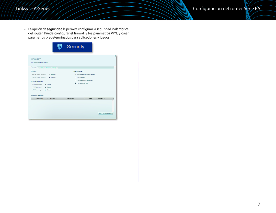 Linksys EA6100 manual Configuración del router Serie EA 