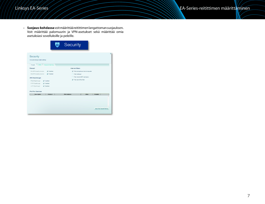 Linksys EA6100 manual EA-Series-reitittimen määrittäminen 
