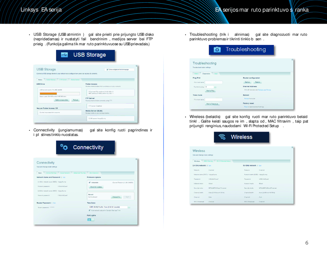 Linksys EA6100 manual „Linksys EA serija 