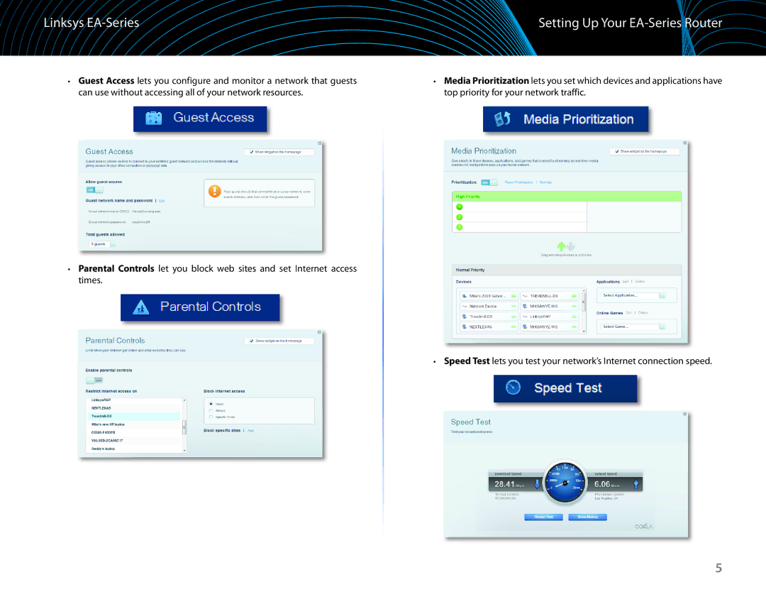 Linksys EA6100 manual Linksys EA-Series 